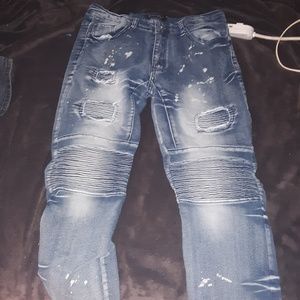 Biker jeans